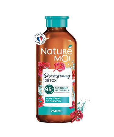 Naturé Moi - Detox Shampoo with Organic Red Algae Extract from Brittany - eliminates impurities and silicones from all hair types - 250 ml