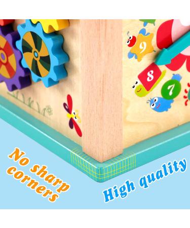 Fajiabao 5-in-1 Motor Cubes Toy for Babies (1 Year+) | Montessori Motor Skills Activity Center | Perfect Easter Gift for Young Girls - Buy Online on GoSupps.com