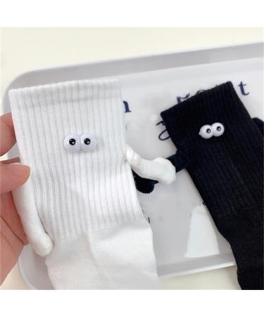 Funny Magnetic Suction Cup 3D Doll Couple Socks - Unisex Medium Black+white - Buy Online on GoSupps.com