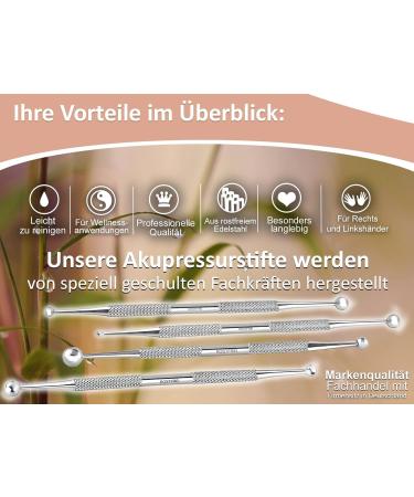 Buy 4x Acupressure Pen & Acupuncture Set - Massage Stick in 3/7 5/8 6/9 5/10 mm for Pain Relief | International Shipping Available - Buy Online on GoSupps.com