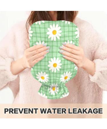 NAANLE 2L Hot Water Bottle with Plaid Flower Cover - Relief for Menstrual Cramps & Cold Therapy - Buy Online on GoSupps.com