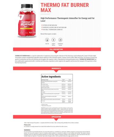 Trec Thermo Fat Burner Max 240 Capsules - Best Weight Loss & Slimming Pills for Energy & Fat Reduction - International Shipping Available - Buy Online on GoSupps.com
