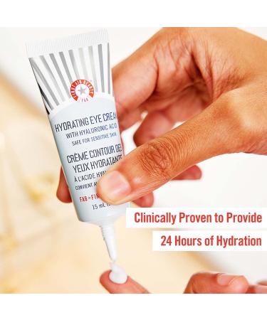 First Aid Beauty Hydrating Eye Cream with Hyaluronic Acid - Puffiness Reduction & Fine Line Smoothing - 0.5 oz - Buy Online on GoSupps.com