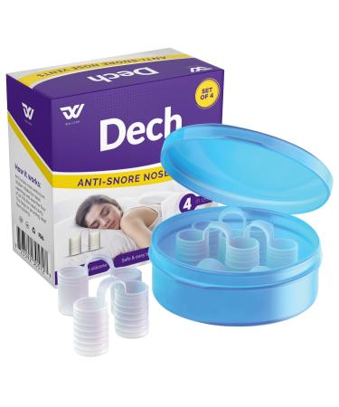 Wallerr Dech Set Of 4 Nose Vents - No Snoring - Ease Breathing - Nasal Vents - Set for - Anti-snoring