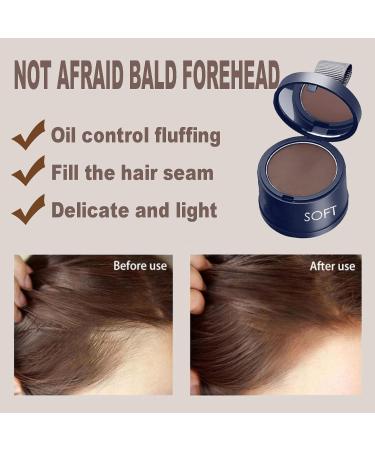 Instantly Hairline Shadow Dark Brown Hairline Powder Root Touch Up Hair Powder Quick Cover Grey Hair Root Concealer Eyebrows & Beard Line Waterproof&Sweatproof Hair Touch-Up for Women and Men - Buy Online on GoSupps.com