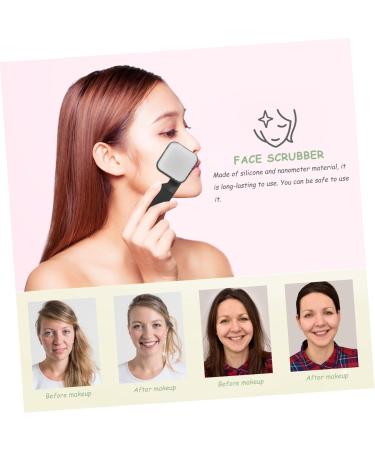 Healeved Square Facial Cleansing Brush Facial Scrubber Exfoliator Facial Cleansing Brush for Blackhead Facial Cleansing Brush Exfoliator Face Wash Brush Silicone Facial Cleansing Brush - Buy Online on GoSupps.com
