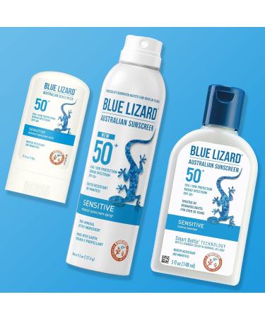 Buy Blue Lizard SPF 50+ Sensitive Stick Sunscreen - 0.5 oz (Pack of 6) | Best Australian Sunscreen for Sensitive Skin - Shop Now - Buy Online on GoSupps.com