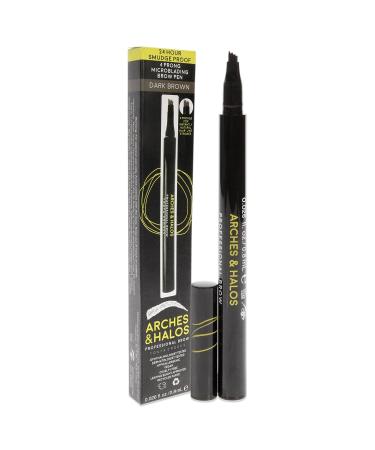 Arches & Halos Microblading Brow Shaping Pen - Fuller, Defined Brows | Long-lasting, Smudge-Resistant, Dark Brown Vegan Makeup - 0.026 fl oz - Buy Online on GoSupps.com