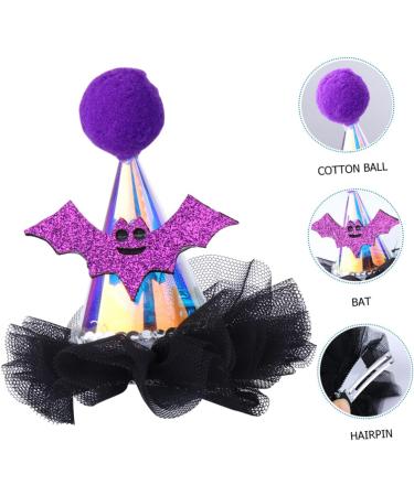 Beavorty 1Pc Halloween Lighted Hair Clips halloween hair barrette hair clips for women lighted Halloween hair clips halloween hair accessory bat hair cone toddler Batsuit plastic clothing - Buy Online on GoSupps.com