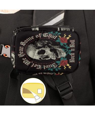 Buy Rock 'n' Roll Skull Roses Pill Case | Weekly Medicine Organizer & Travel Bag | Seven-Day Vitamin & Supplement Holder - Buy Online on GoSupps.com