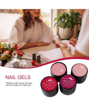 Lurrose 4PCS UV Gel Nail Polish Set - Spider Gel & Color Art Wire for Nail Design - Nail Tools & Glue - Perfect for Manicure - Buy Online on GoSupps.com