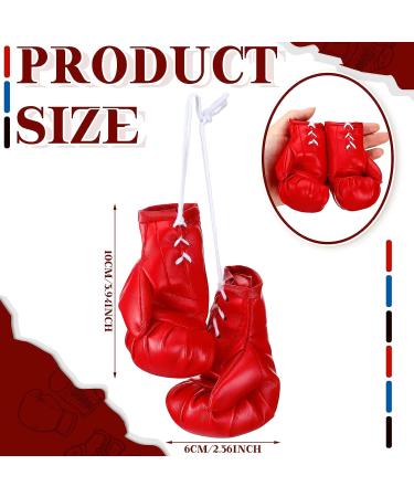 12 Pcs Mini Boxing Gloves - Boxing Accessories & Gifts for Car Decoration - Black Blue Red - 4 Inch - Buy Online on GoSupps.com