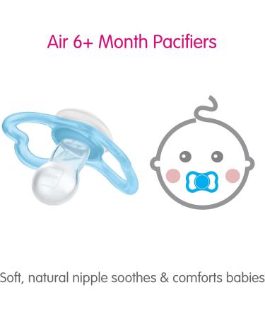 Air Night Pacifiers (2 pack) 6+ Months Unisex Unisex Animal Print - Buy Online on GoSupps.com