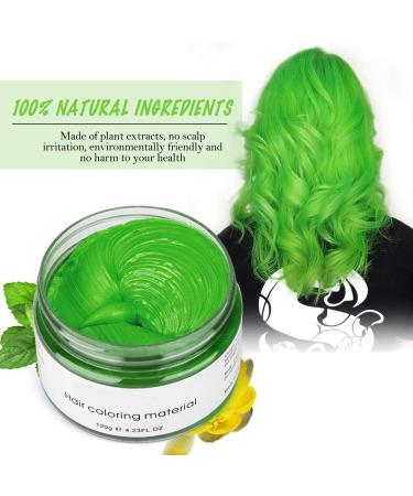 Temporary Hair Wax Color - Washable Green Hairstyle Dye for Men & Women | Natural Ingredients | 120g - Buy Online on GoSupps.com