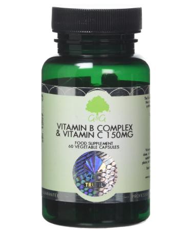 Vitamin B Complex & Vitamin C | 60 Vegan Capsules | Non-Acidic Vitamin C | Numbered B Vitamins | G&G Vitamins