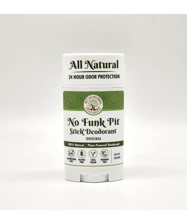 No Funk Pit Stick  Natural Vegan Deodorant  Aluminum Free  Gluten Free