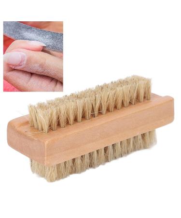 Buy Wooden Nail Brush - Double-Sided Pig Bristle Fingernail & Toenail Cleaner for Manicure & Pedicure | International Shipping - Buy Online on GoSupps.com