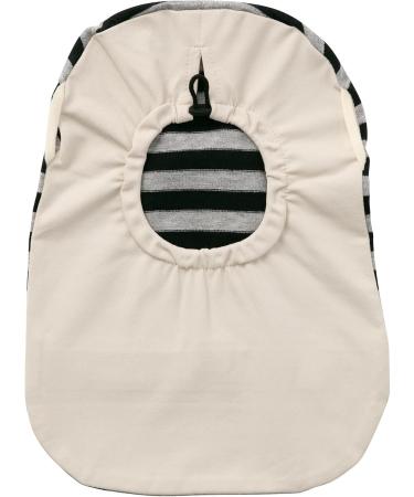 Stretchy Deodorizing Ostomy Pouch Cover D - Light Gray Stripes with Cord Stopper | International Shipping Available - Buy Online on GoSupps.com