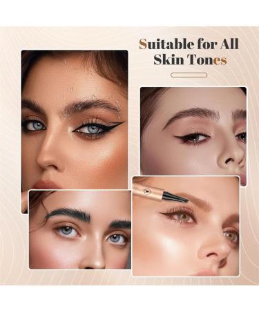 2024 New Magic 4-Tip Eyebrow Pencil - Upgraded 3D Long-Lasting Waterproof Microblading Eye Brow Pencil Contouring Pen Long-Lasting Natural Fine Stroke Eyebrow Pencil (Dark Brown+Black) - Buy Online on GoSupps.com