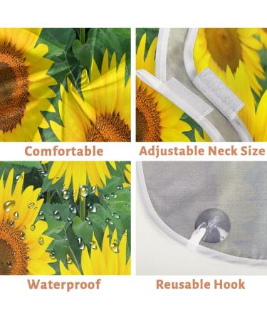 Shop Non-Stick Waterproof Beard Bib Apron for Men - Hair Catcher & Grooming Cloth - Sunflower Design - Buy Online on GoSupps.com