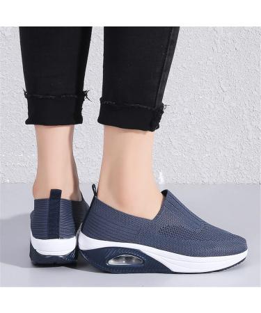 YTINGNICE Women's Air Cushion Slip On Walking Shoes - Orthopedic Diabetic Comfort - Navy Blue US-9 - Buy Online on GoSupps.com
