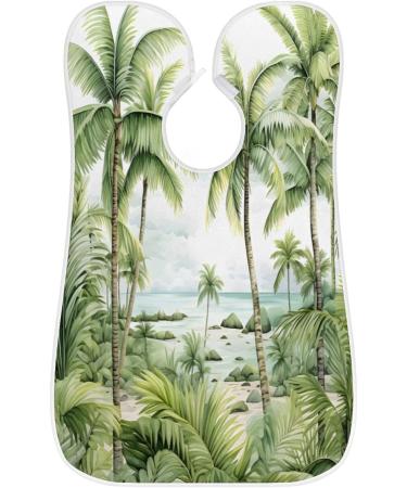 Plant Palm Tree Beard Bib Apron - Hair Catcher for Men | Perfect Father's Day & Anniversary Gifts with 2 Suction Cups - Buy Online on GoSupps.com