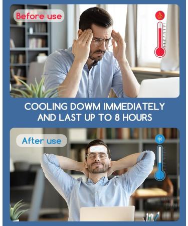 Men's Cooling Fever Patch 20 Sheets - Drug-Free Relief for Discomfort & Reducing Fever - Unscented Gel Patches - 20 Count - Buy Online on GoSupps.com
