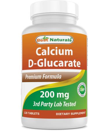 Best Naturals Calcium D-Glucarate 200 mg 120 Tablets