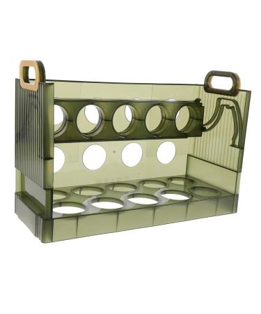 Zerodeko Egg Storage Box Plastic Serving Tray Egg Container for Refrigerator Clamshell Multi-layer Egg Box