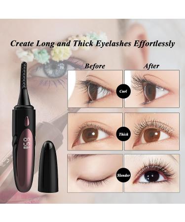 SJJ Heated Eyelash Curler - USB Rechargeable Electric Curler with Temperature Control - Buy Online on GoSupps.com