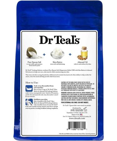 Dr Teal's Epsom Salt Bath Combo Pack - 6 lbs Total, Coconut Oil, Shea Butter, Almond Oil for Nourishing and Moisturizing - Buy Online on GoSupps.com