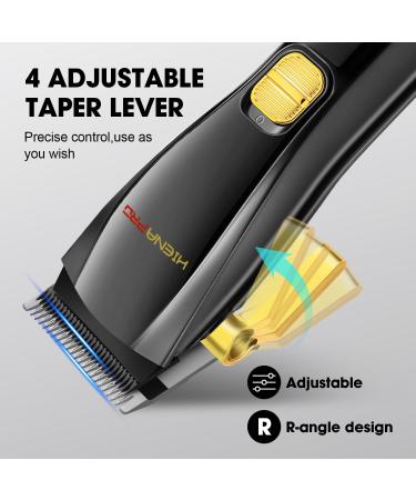 HIENA PRO Professional Hair Clippers and T-Blade Trimmer Kit for Men Cordless Complete Barber Kit Hair Cutting Kit with LCD Display & USB Rechargeable (Black) - Buy Online on GoSupps.com
