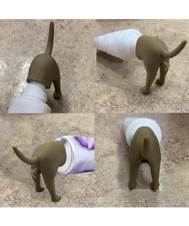 Funny Dog Butt Toothpaste Topper | 3PCs Tube Printer Attachment | Comical Dental Gift - Buy Online on GoSupps.com