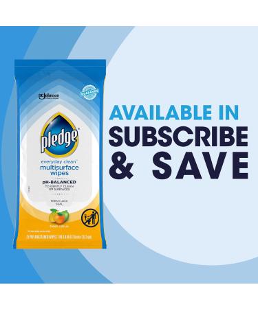 Buy Pledge Everyday Clean Multisurface Wipes - Fresh Citrus 25 Wipes 3 ct | International Shipping Available - Buy Online on GoSupps.com