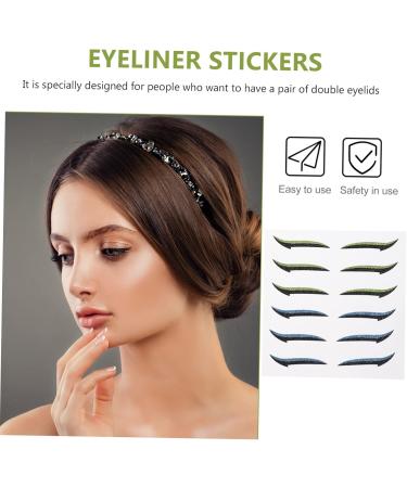 FOMIYES 24 Pairs Glitter Eyeliner Reusable Eyeliner Shimmer Eyeshadow Eye Makeup Tools Flash Skin Patch Miss - Buy Online on GoSupps.com