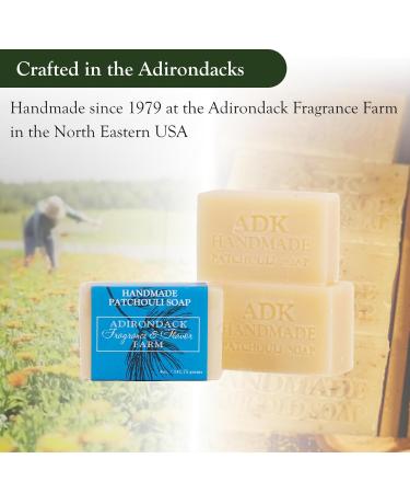 ADK Patchouli Handmade Soap Bar - Moisturizing Vegan Soap for Sensitive Skin | Healing Botanicals 4 oz - Perfect for Men & Women Body & Face Wash - Buy Online on GoSupps.com