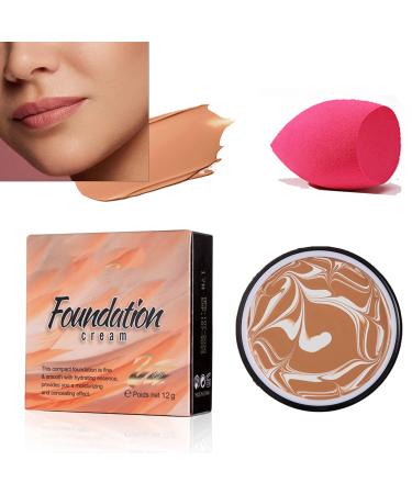 HZXY Waterproof Concealer Cream, Multi-tasking, Full Coverage, Waterproof Makeup, Foundation, Full Coverage of Pores (8#)