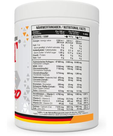 Flex Pro Powder - Glucosamine Chondroitin MSM Collagen Vitamin C & D3 - Mango Passion Fruit | International Shipping - Buy Online on GoSupps.com