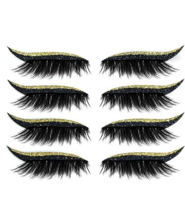 shlutesoy 4 Pair Eye Shadow Decals Attractive Recycled Plastic Easy to Install Eyelid Cosmetic Decals for Blue - Buy Online on GoSupps.com