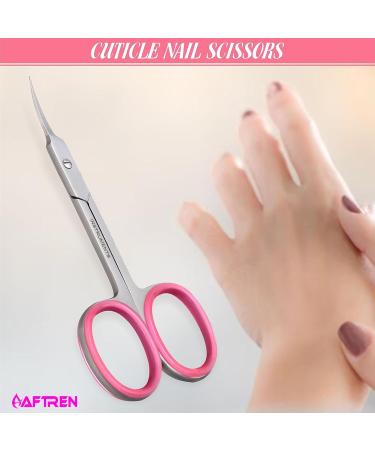 Cuticle Scissors Curved Multipurpose Little Beauty Nail Scissors Manicure Pedicure Eyebrows Eyelash Nose Beard Mustache Hair Trimming Grooming Shears for Men Women (Silver 4.5 Inch) 4.5 Inch Silver - Buy Online on GoSupps.com