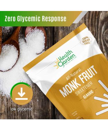 Health Garden Monk Fruit Sweetener Classic - Non GMO, Gluten Free, Sugar Substitute - Kosher, Keto Friendly (3 lbs) - Buy Online on GoSupps.com