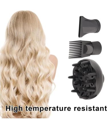 Blow Dryer Replacement Parts 3Pcs/Set Hair Dryer Diffuser Nozzle Set Plastic Hair Dryer Attachment Dryer Nozzle Comb Hair Dryer Concentrator Nozzle - Buy Online on GoSupps.com