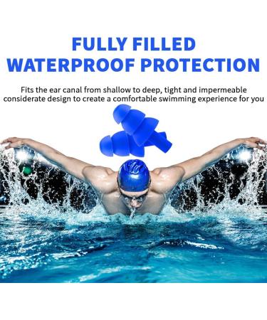 Reusable Silicone Ear Plugs 4 Pairs For Swimming Sleeping Working Hearing Protection Prevent Noise (Pink+Clear+Yellow+Orange) - Buy Online on GoSupps.com