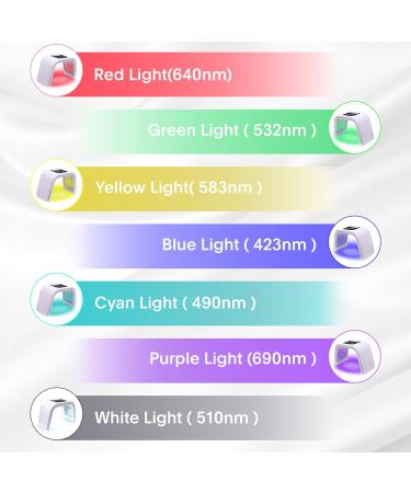 Red Light Therapy Face Mask - 7 Color LED Spa Equipment | International Shipping - Buy Online on GoSupps.com