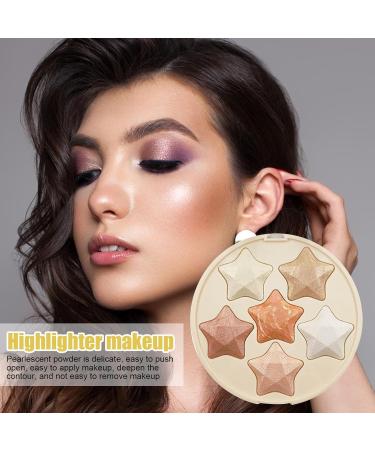 Highlighter Powder | Waterproof Long-lasting Glitter Highlighter | Women Beauty Products Cosmetics for Home Working Gathering Shopping Dating Traveling 02 - Buy Online on GoSupps.com