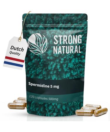 Strong Natural | High Dose Idin Capsules | 5mg idine Per Daily Dose | 120 Capsules | Wheat Germ Extract idine Content | Lab Tested