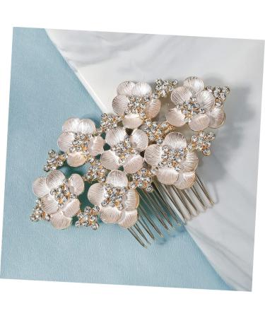 Housoutil Hair Comb Bridal Accessories Bridal Hair Side Combs Girl Accessories Wedding Bridal Hair Baroque Decor Hair Accessory for Girls Wedding Headband Tiara Hairpin Crystal Bride Metal - Buy Online on GoSupps.com