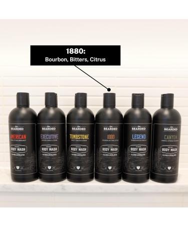 Live Bearded All-Natural Charcoal Body Wash for Men - Exfoliating & Moisturizing Shower Gel with Bourbon Bitters Citrus | International Shipping - Buy Online on GoSupps.com