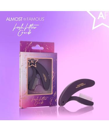 Almost Famous Foldable Eyelash Comb - Mini Eyelashes Separator Curler (Purple) - Buy Online on GoSupps.com
