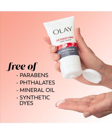 Olay Regenerist Detoxifying Pore Scrub & Exfoliator - 5 Fl Oz (Pack of 3) | Facial Cleanser - Buy Online on GoSupps.com